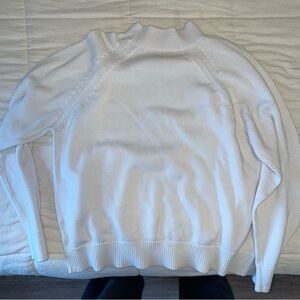 Quince Women's Turtleneck Sweater in White